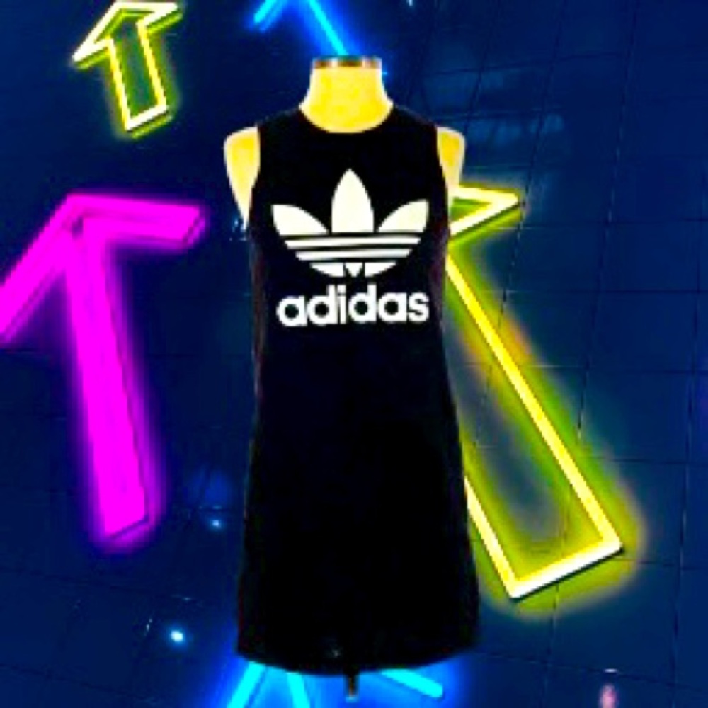 Adidas Graphic Logo Black Active Dress Size L